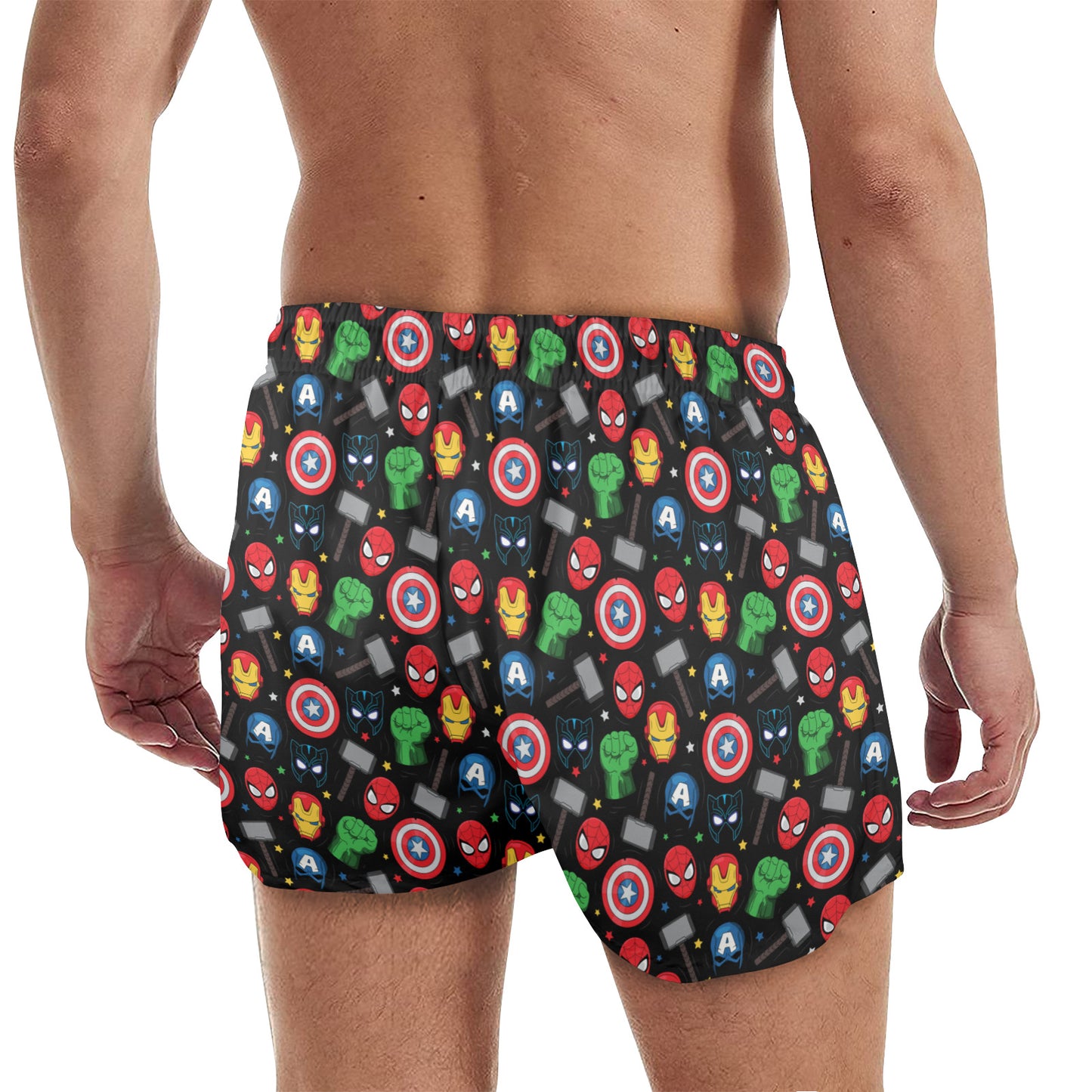 Super Heroes Men's Quick Dry Athletic Shorts