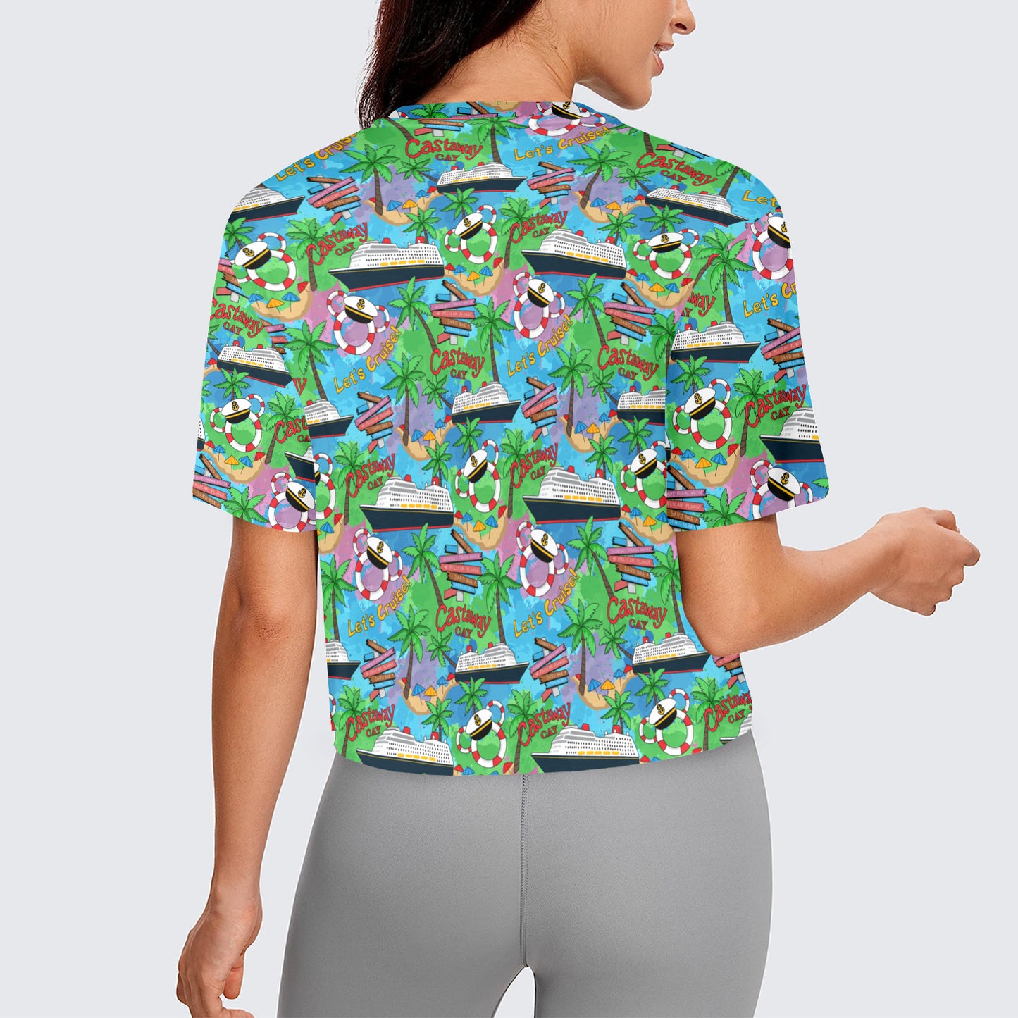 Let's Cruise Women's Cropped T-shirt