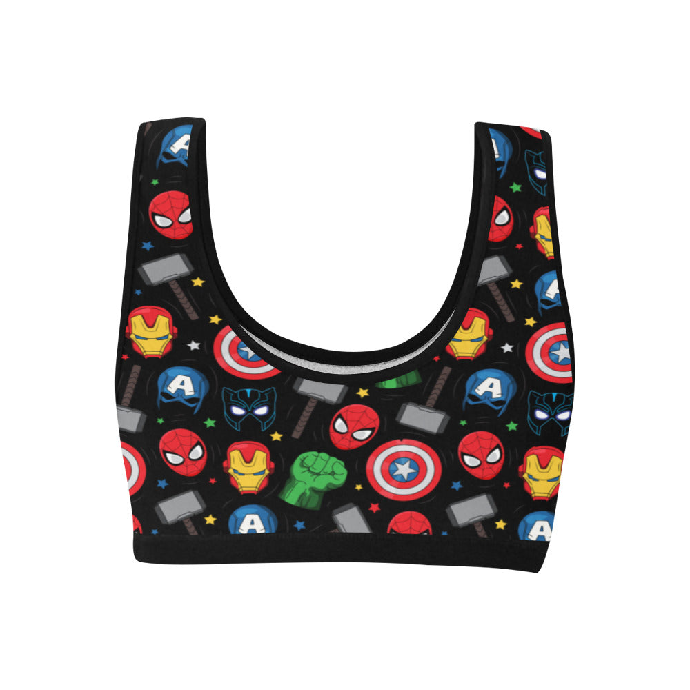 Super Heroes Women's Athletic Sports Bra