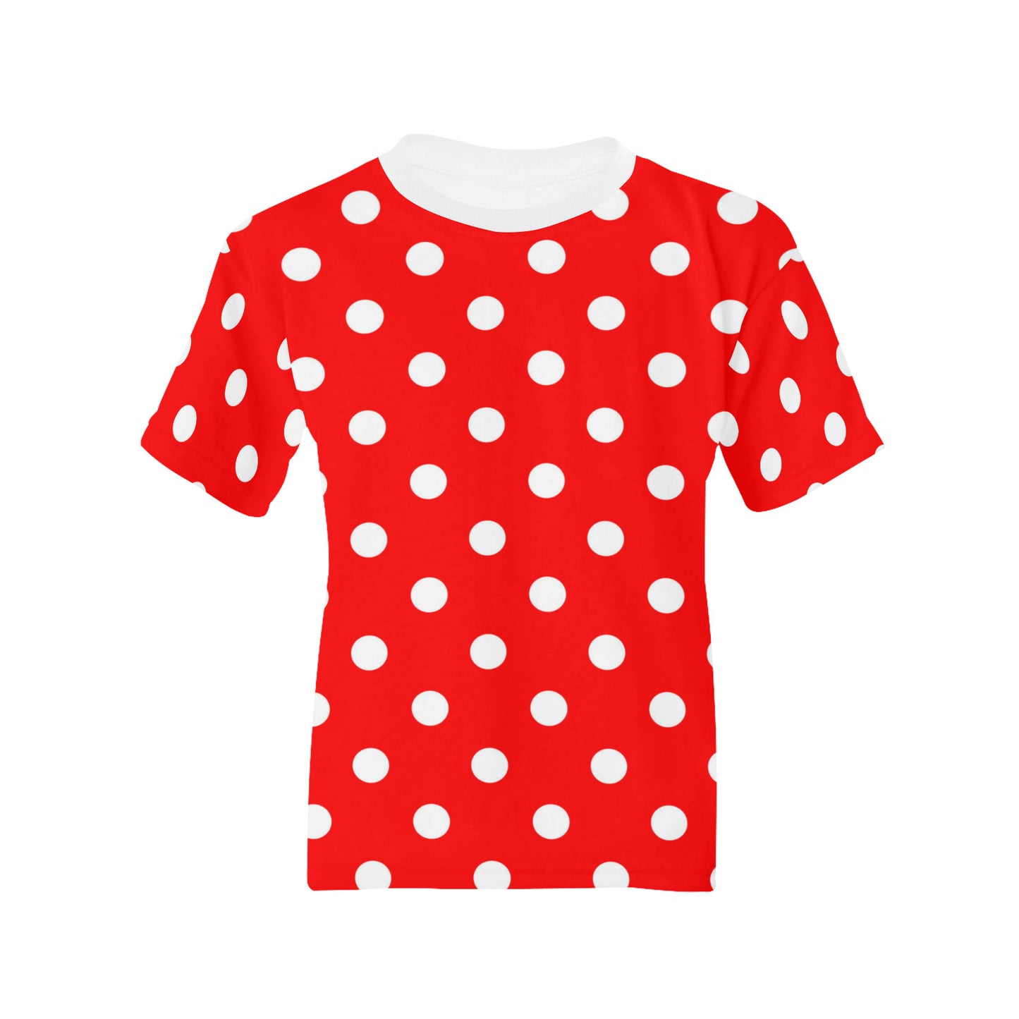 Red With White Polka Dots Kids' T-shirt