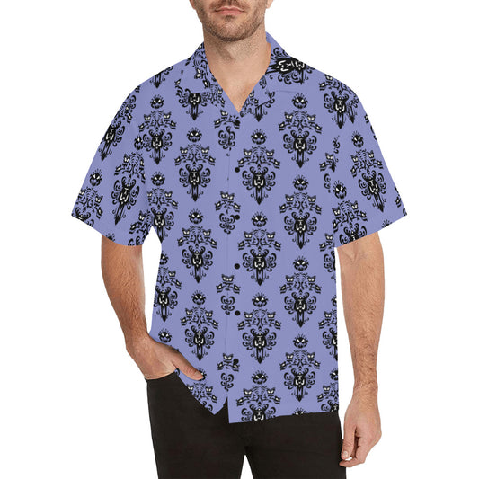 Haunted Mansion Wallpaper Hawaiian Shirt