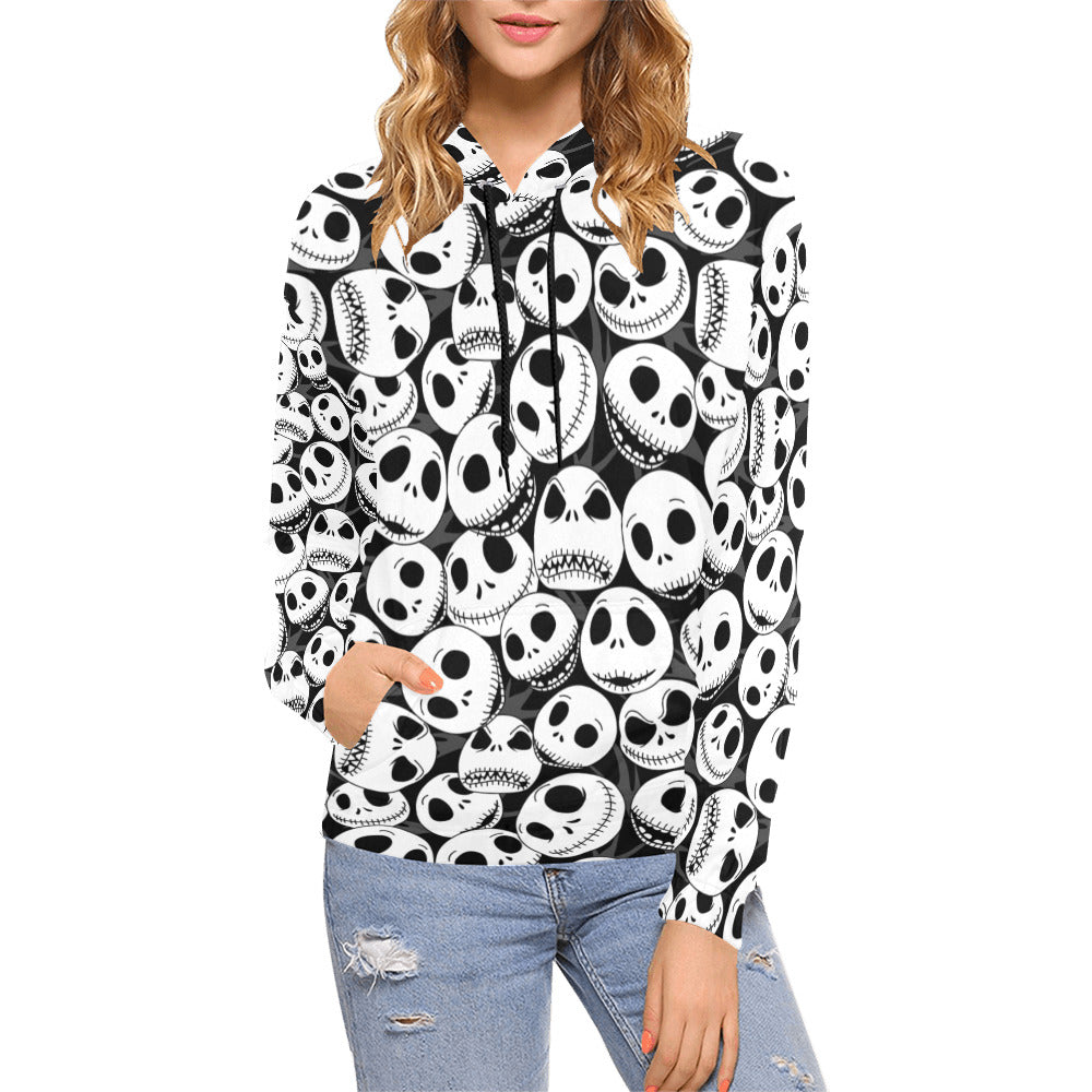 Disney Nightmare Before Christmas Jack's Faces Hoodie for Women