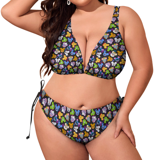 The Magical Gang Plus Size Women's Two Piece Bikini