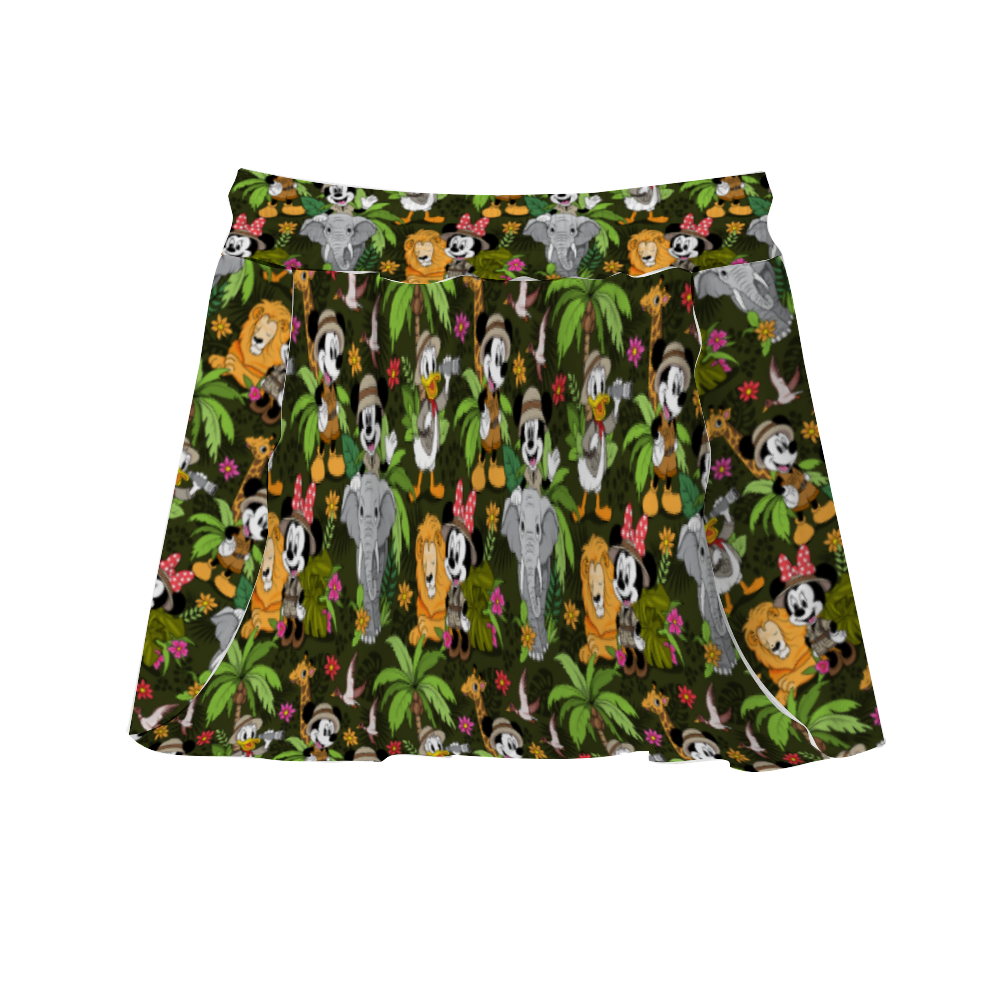 Safari Athletic Skirt With Built In Shorts