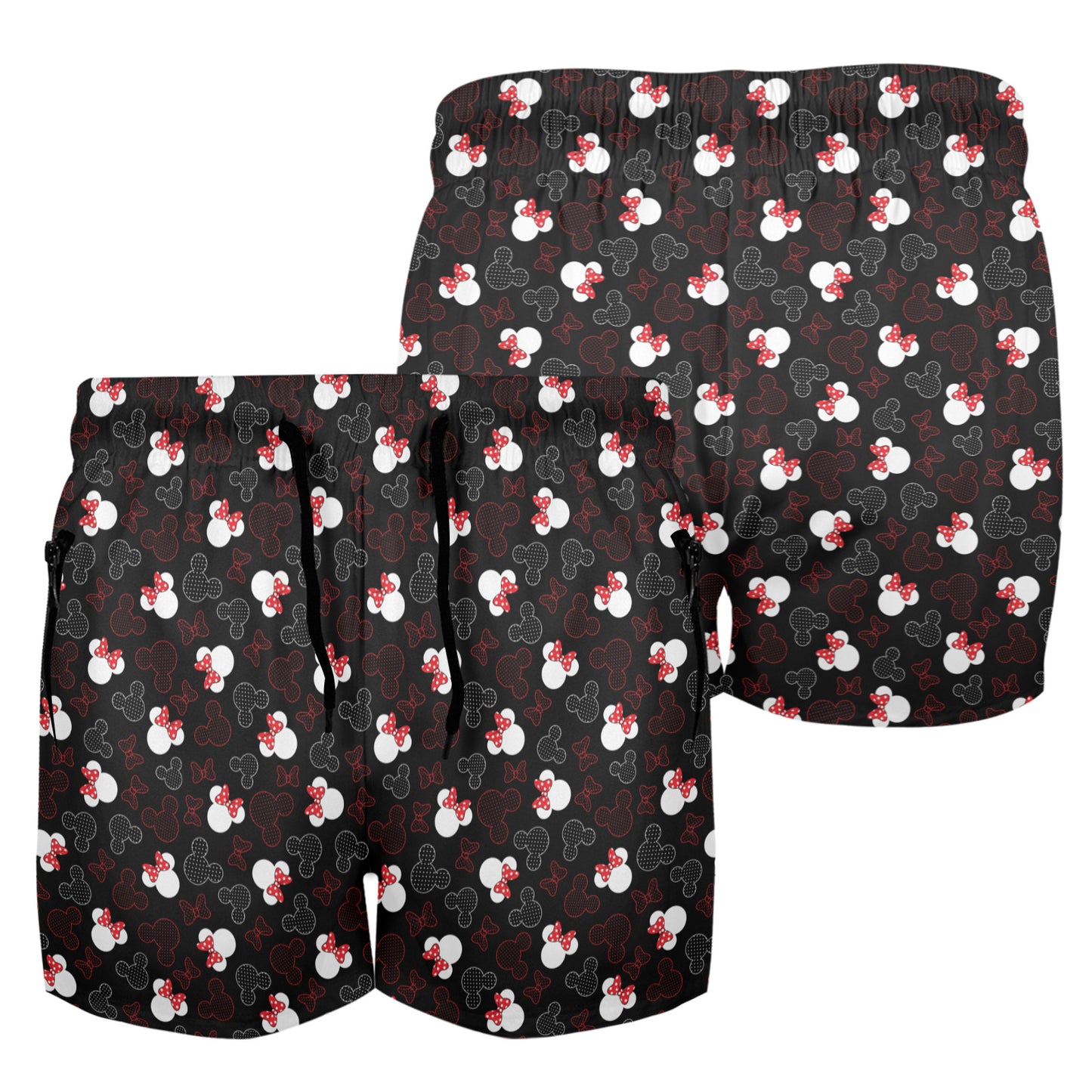 Mickey And Minnie Dots Men's Quick Dry Athletic Shorts
