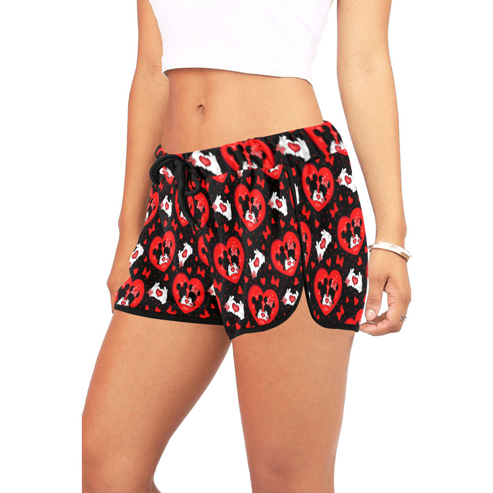 Valentines Day Lovers Women's Relaxed Shorts