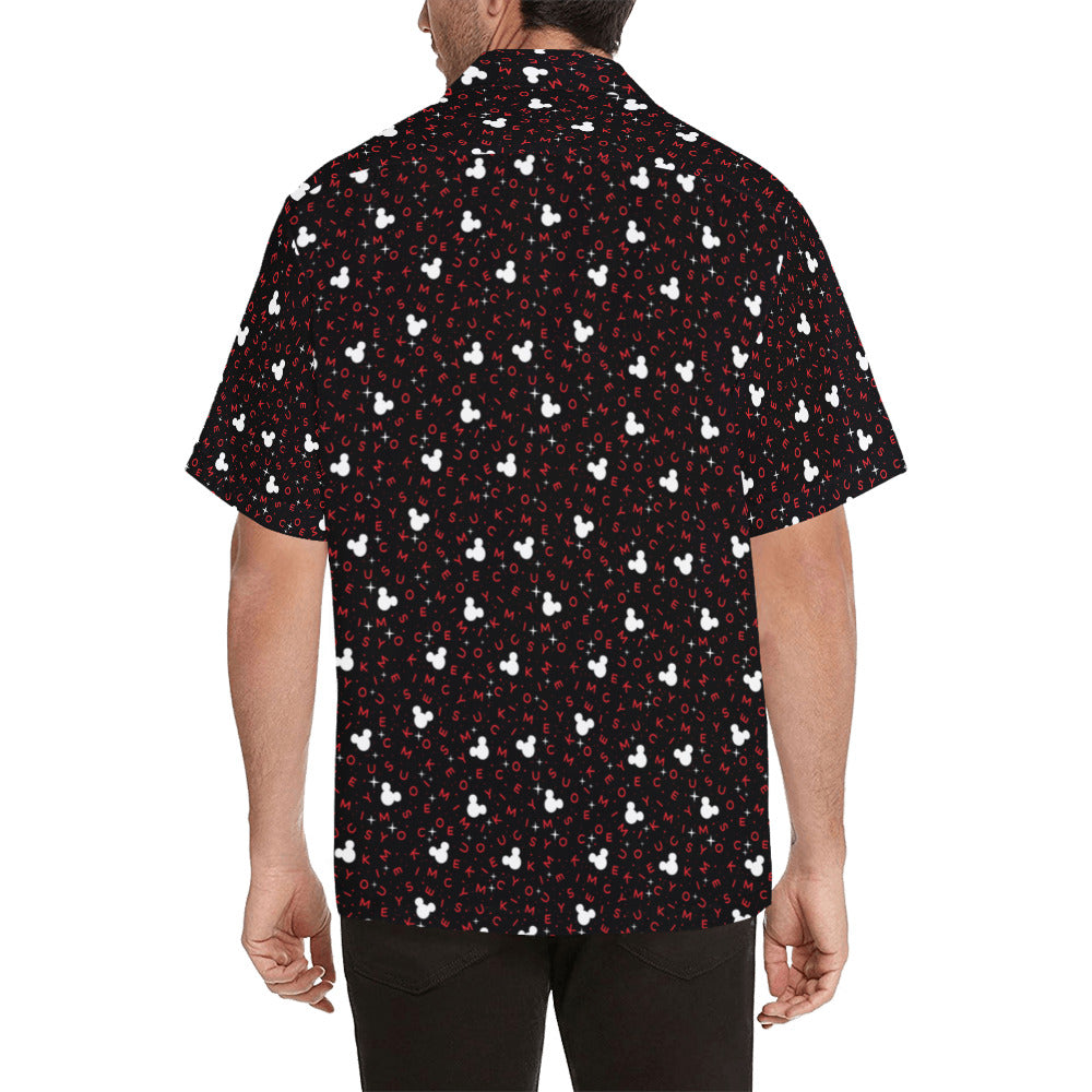 Mouse Letters Hawaiian Shirt