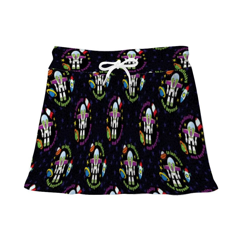 To Infinity And Beyond Athletic Skirt With Built In Shorts
