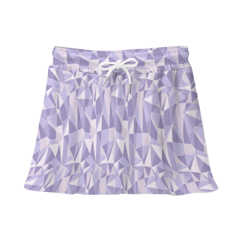 Purple Wall Athletic Skirt With Built In Shorts