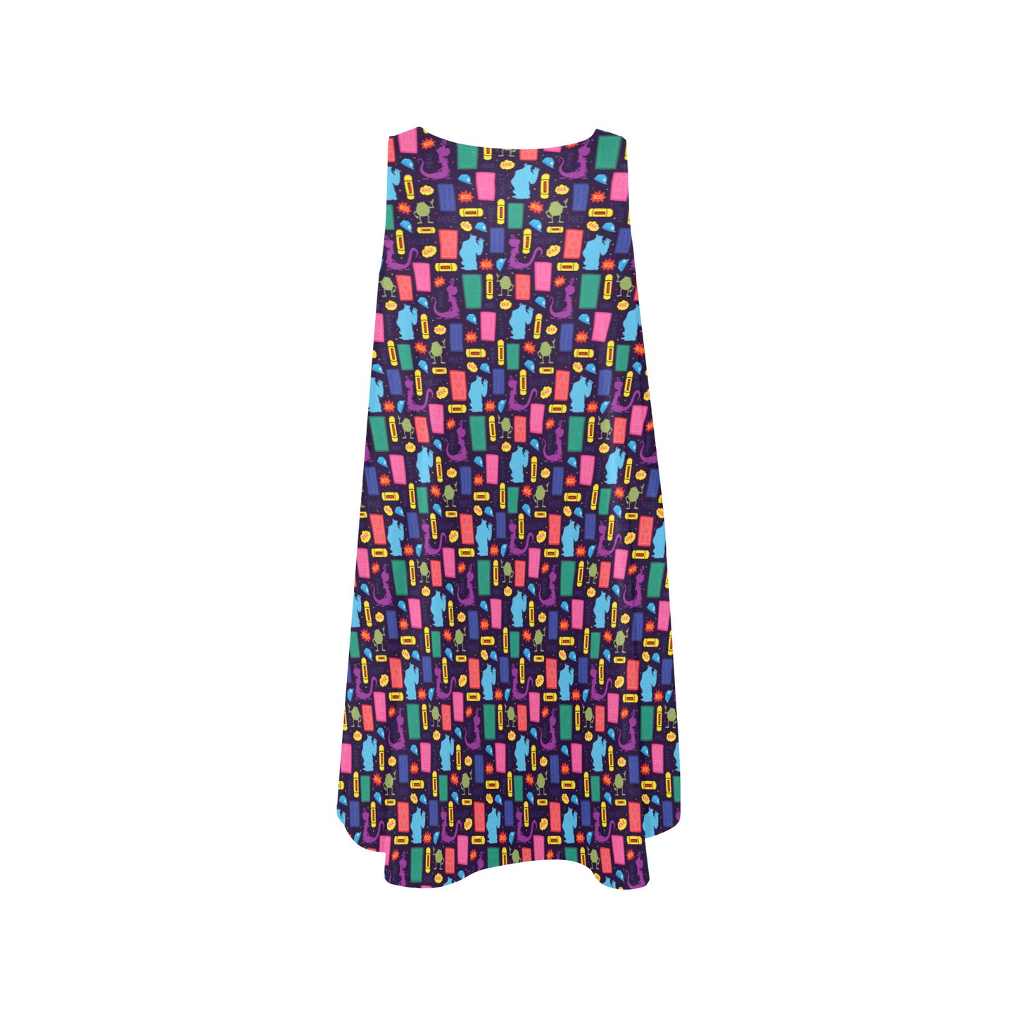 Scare Floor Sleeveless A-Line Pocket Dress