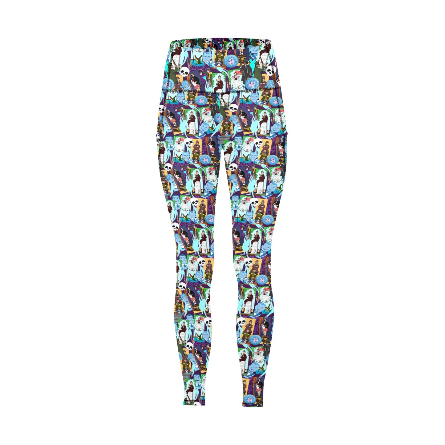 Haunted Mansion Favorites Women's Athletic Leggings With Pockets