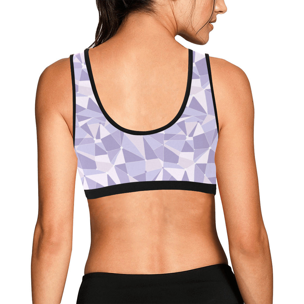 Purple Wall Women's Athletic Sports Bra