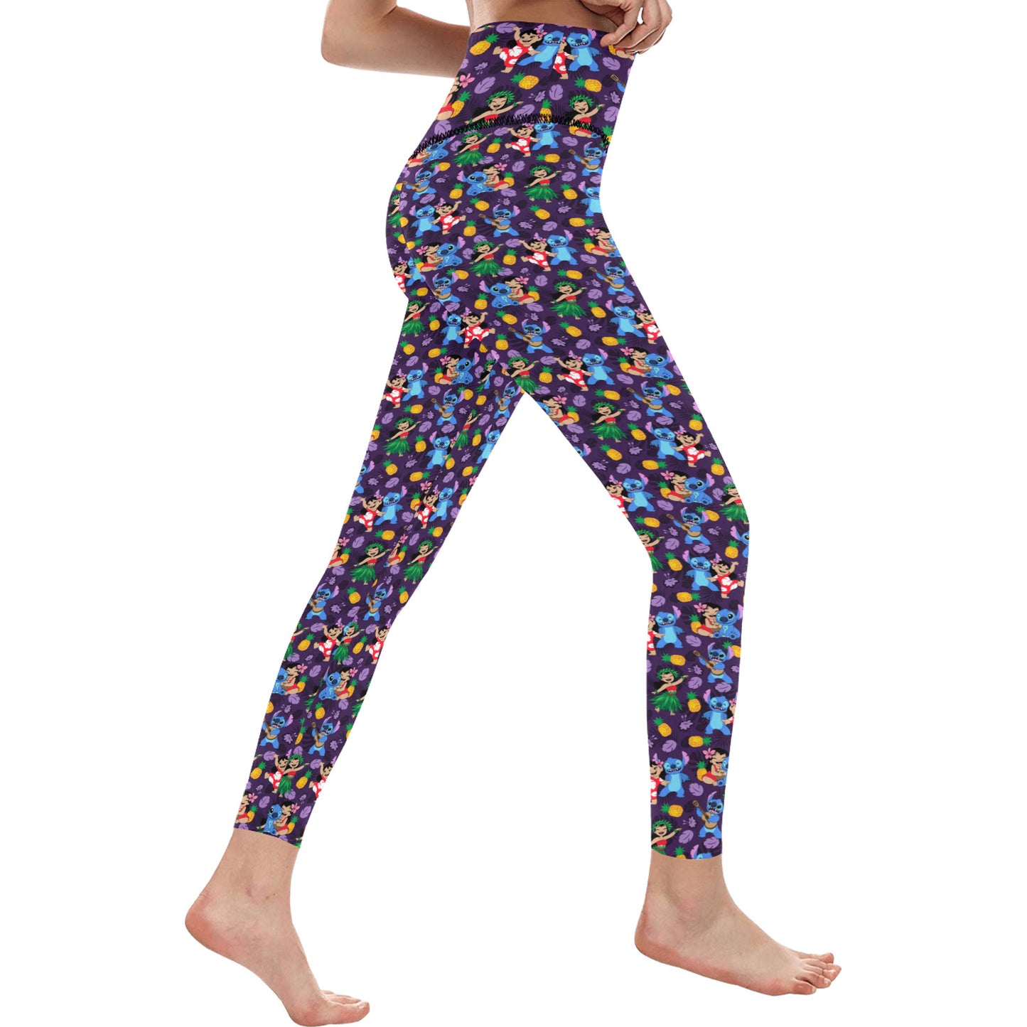 Disney Lilo And Stitch Island Friends Women's Athletic Leggings