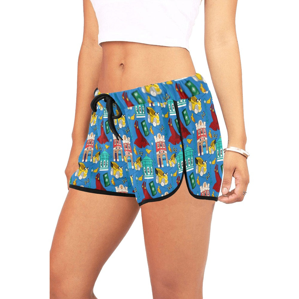 Roger's Car Toon Spin Women's Relaxed Shorts