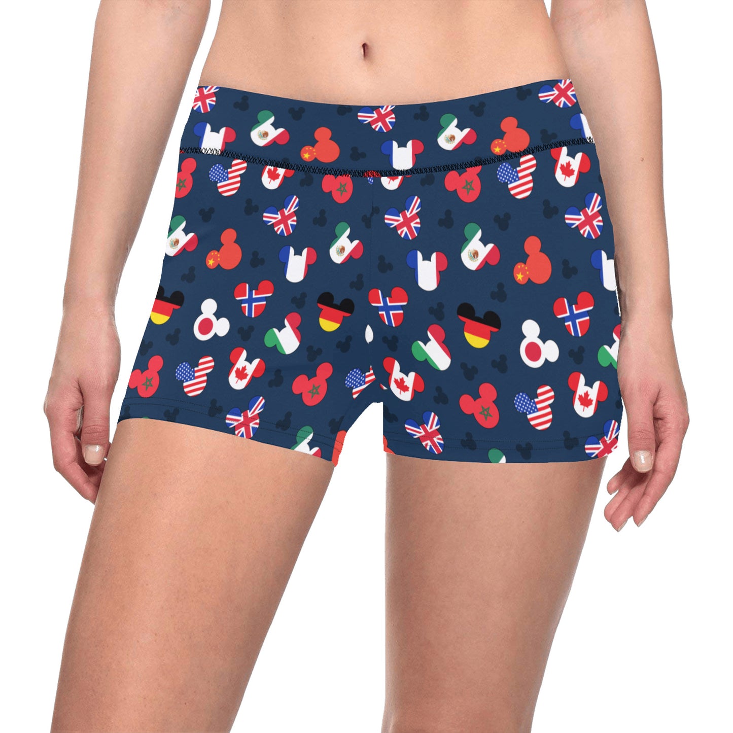 Mickey Heads Women's Short Leggings