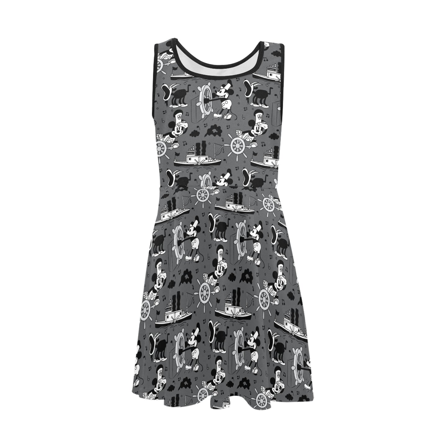 Steamboat Mickey Girls' Sleeveless Sundress