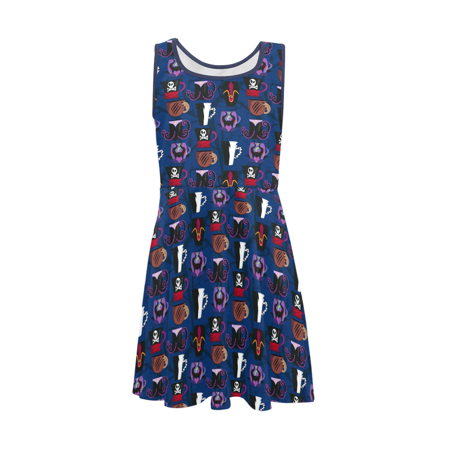 Villains Cups Girl's Sleeveless Sundress