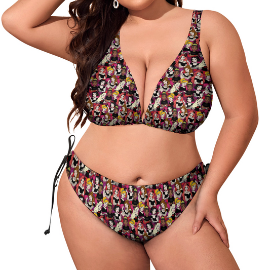 Bad Girls Plus Size Women's Two Piece Bikini