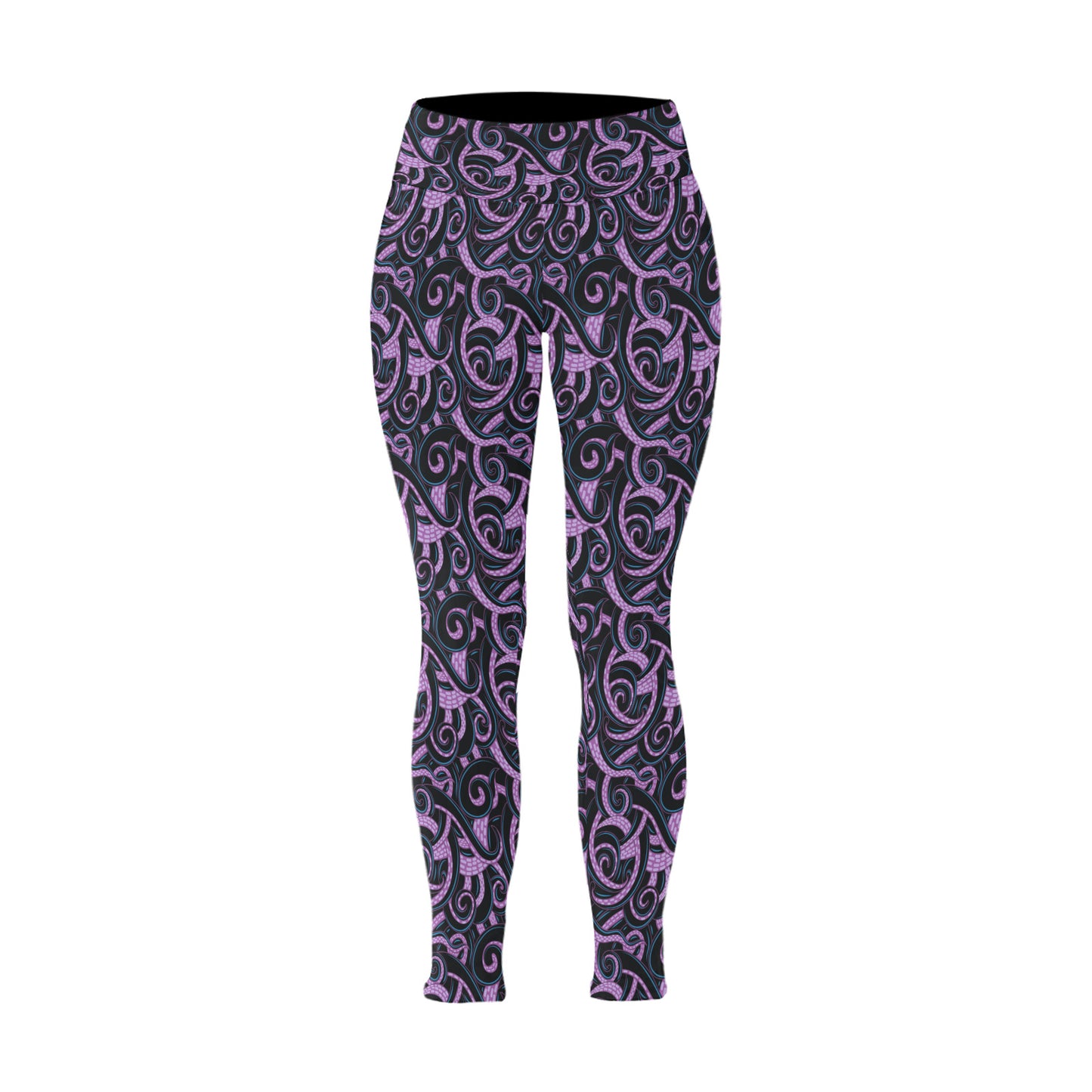 Ursula Tentacles Women's Plus Size Athletic Leggings