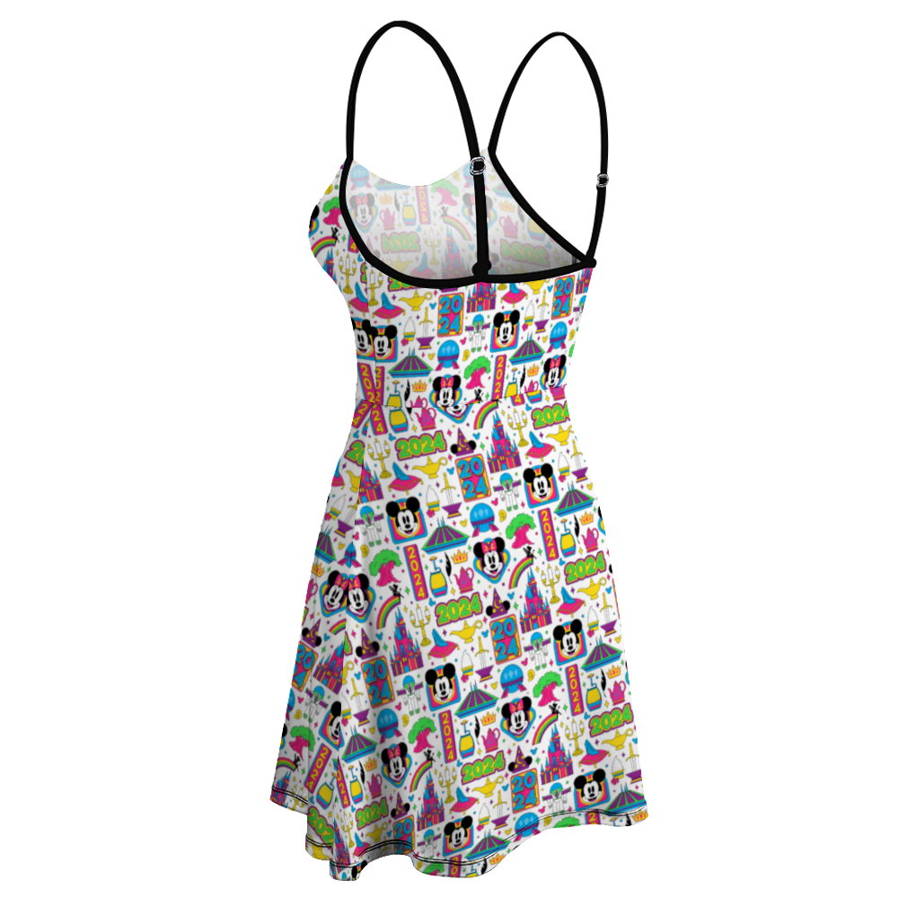 Disney 2024 Women's Sling Short Dress