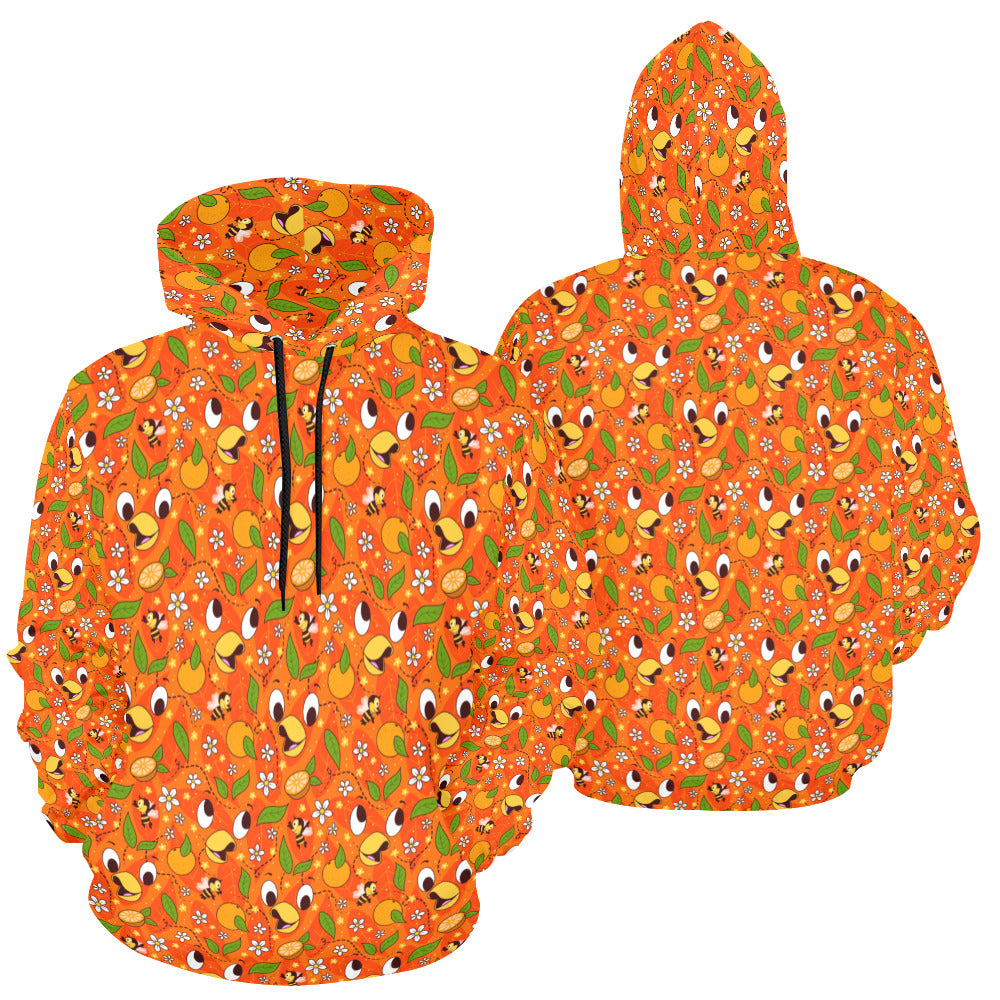 Orange Bird Hoodie for Women