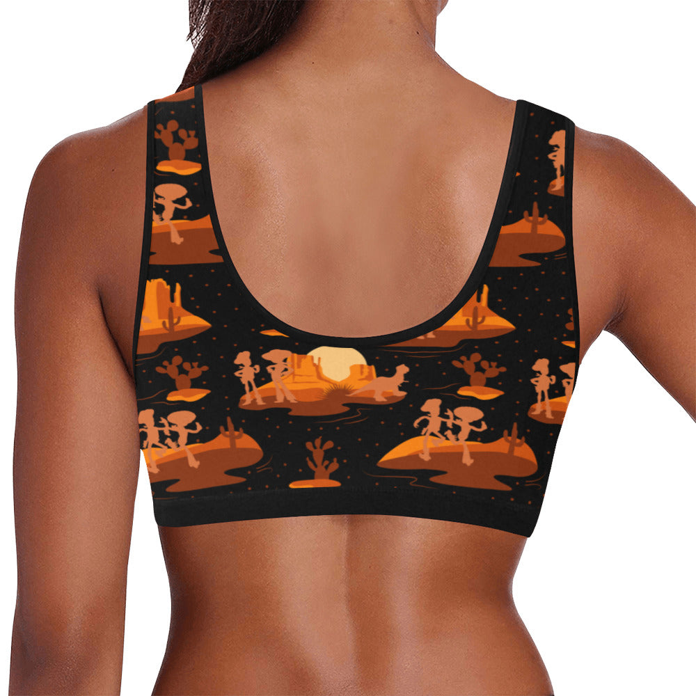 Snake In My Boots Women's Athletic Sports Bra