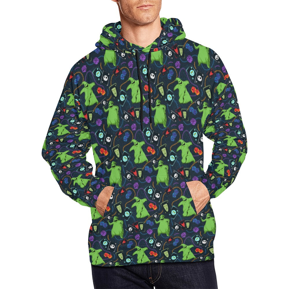 Disney Nightmare Before Christmas Oogie Cards And Dice Hoodie for Men