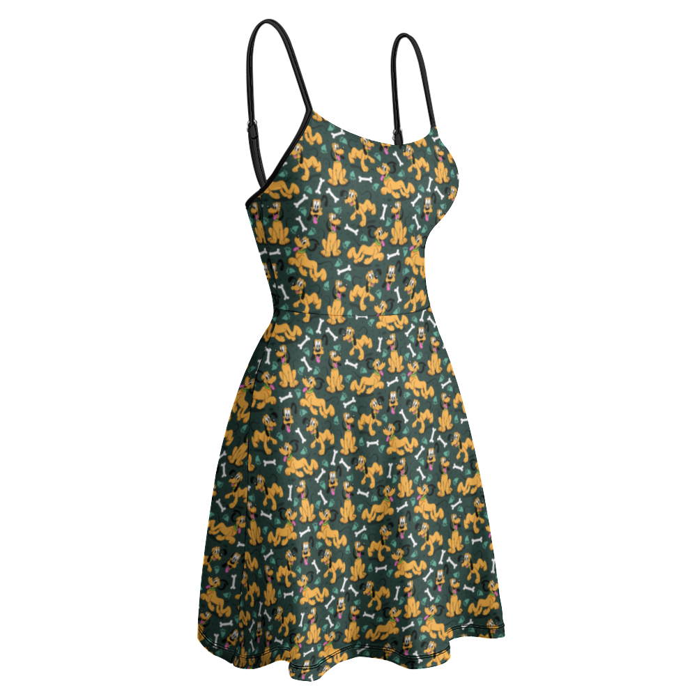 Disney Pluto Life Is Better With A Dog Women's Sling Short Dress