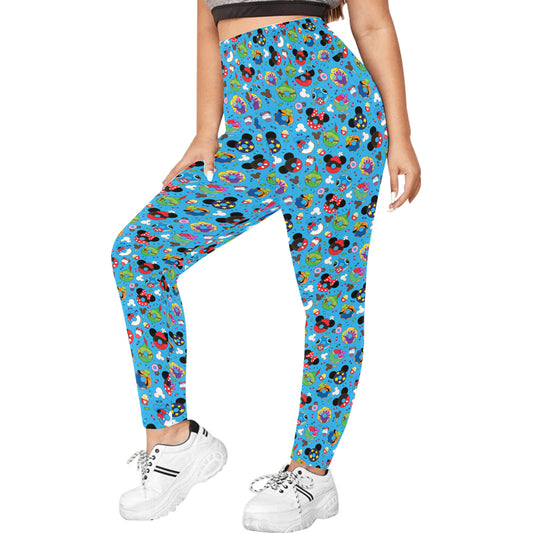 Character Donuts Women's Plus Size Athletic Leggings