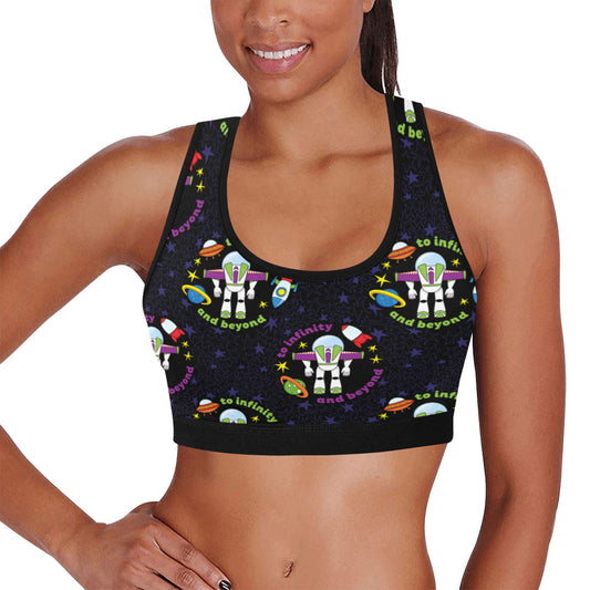 To Infinity And Beyond Women's Athletic Sports Bra