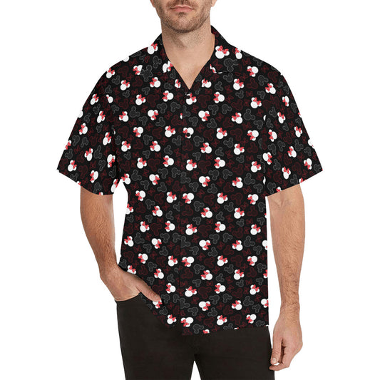 Mickey And Minnie Dots Hawaiian Shirt