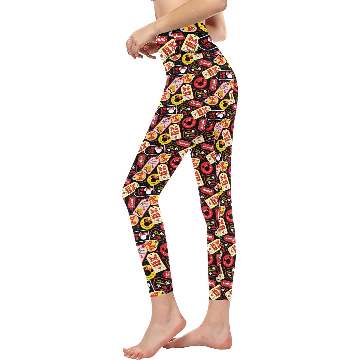 Minnie Tags Women's Athletic Leggings