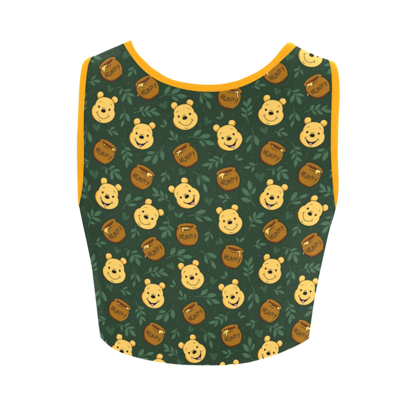 Disney Winnie The Pooh Hunny Women's Athletic Crop Top