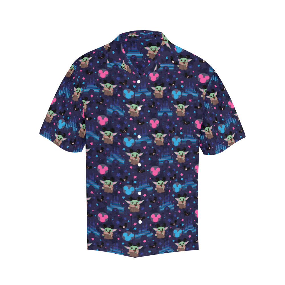 Star Wars Baby Yoda Castle Hawaiian Shirt