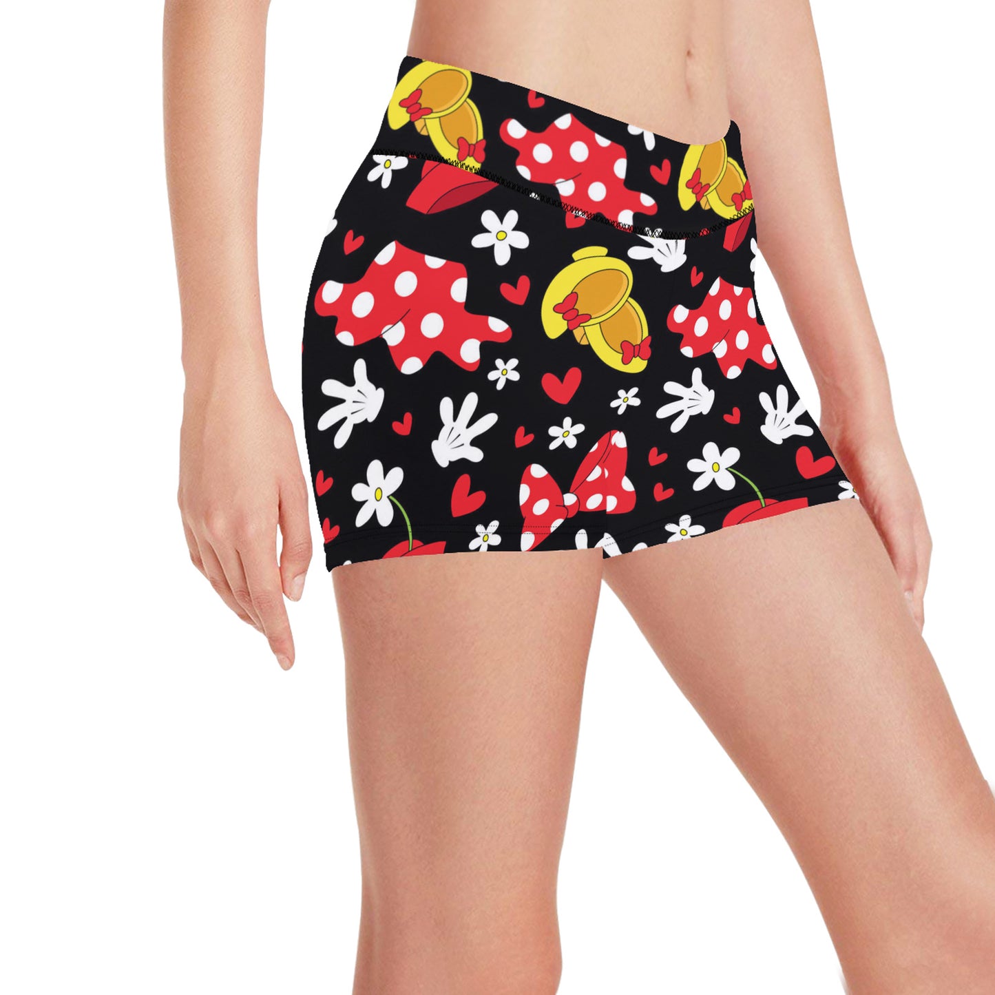 Disney Minnie Mouse All About The Bows Women's Short Leggings