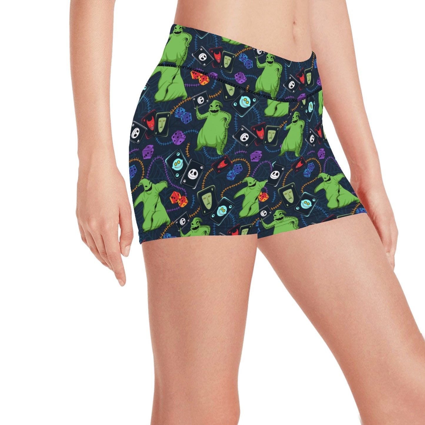 Disney Nightmare Before Christmas Oogie Cards And Dice Women's Short Leggings