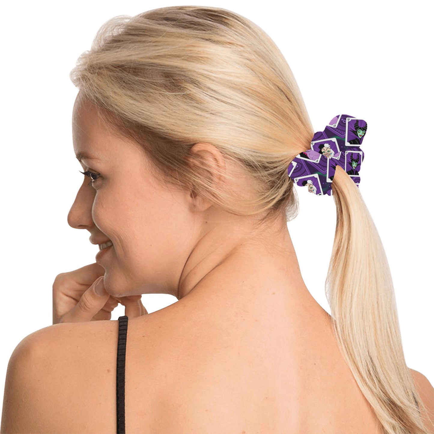 Villains Cards Hair Scrunchie