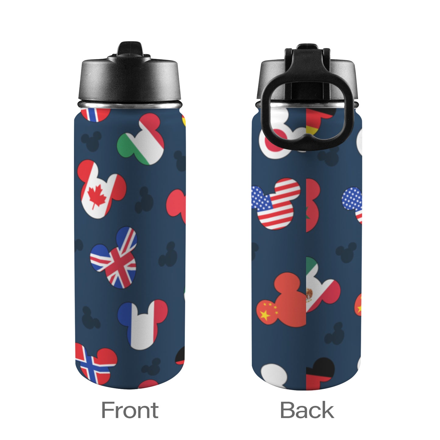 Mickey Flags Insulated Water Bottle