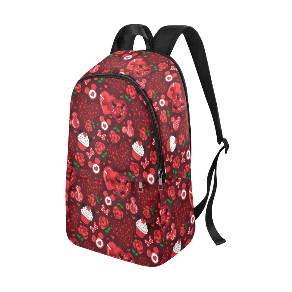 Valentines Day Candy Fabric Backpack