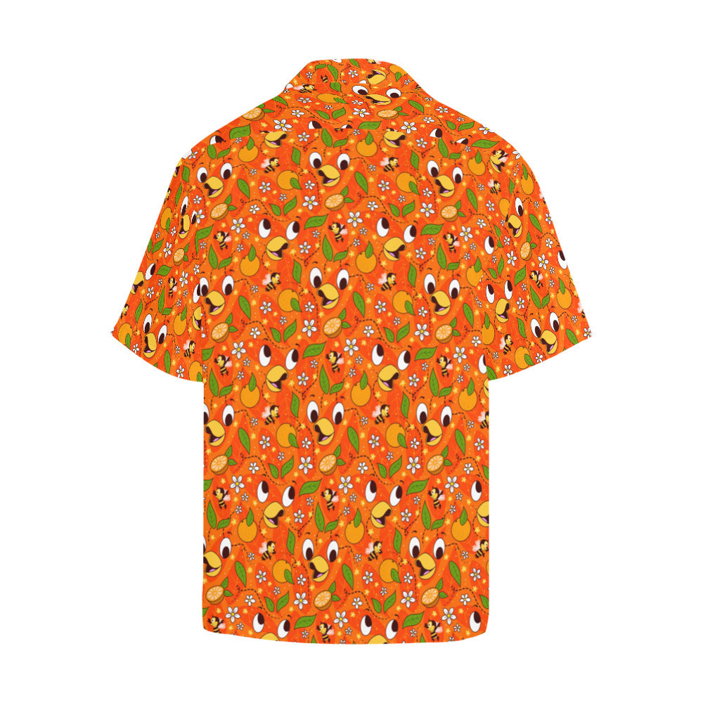 Orange Bird Hawaiian Shirt
