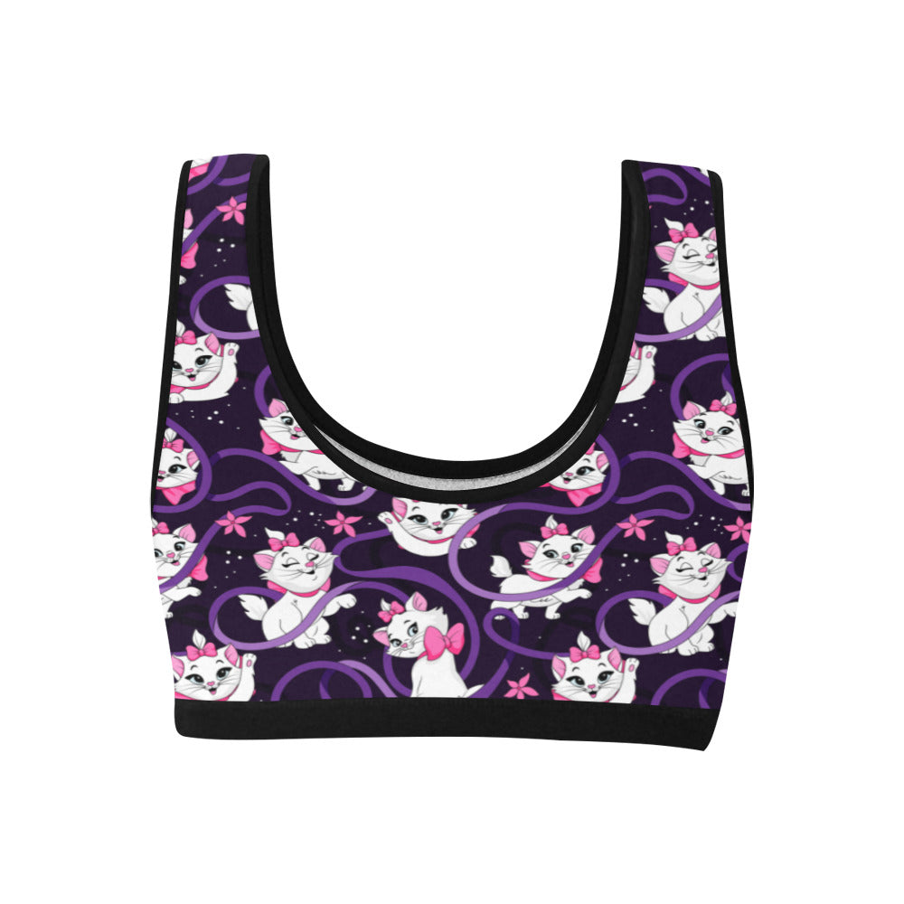 Disney Aristocats Marie Because I'm A Lady Women's Athletic Sports Bra