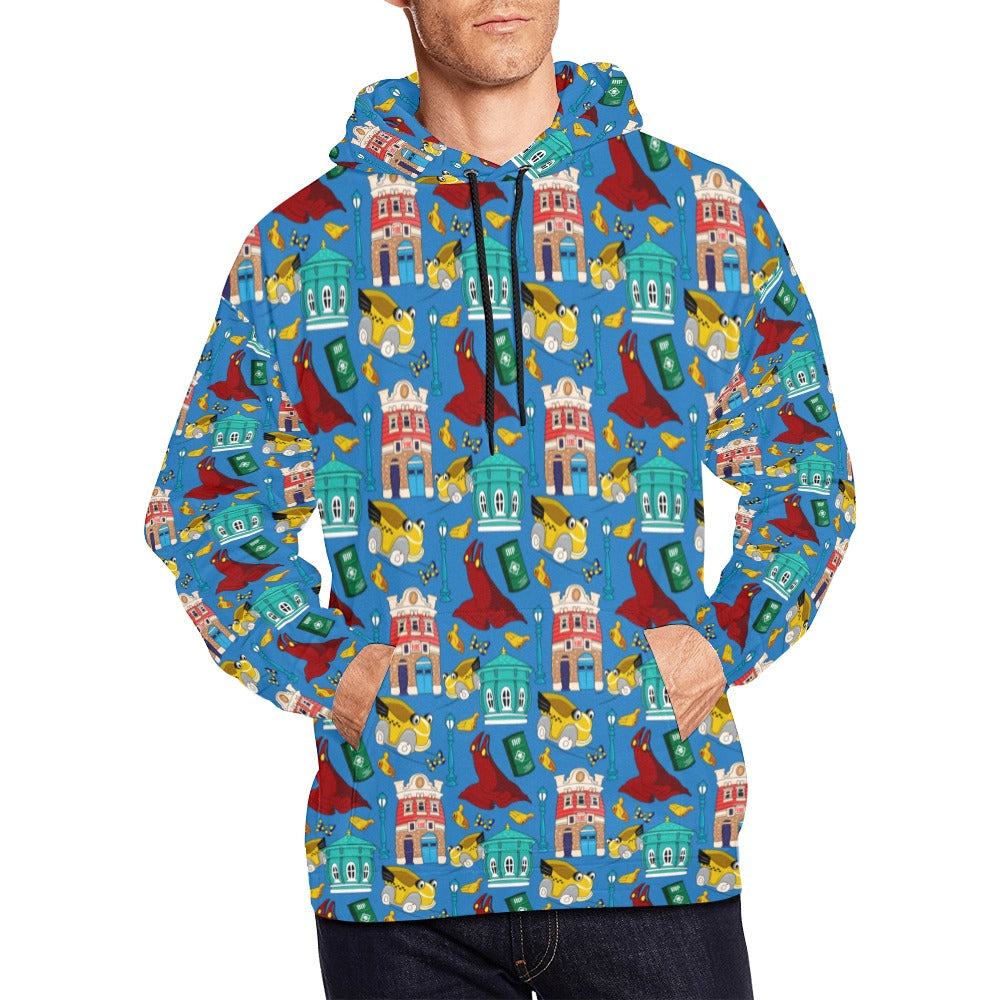 Roger's Car Toon Spin Hoodie for Men