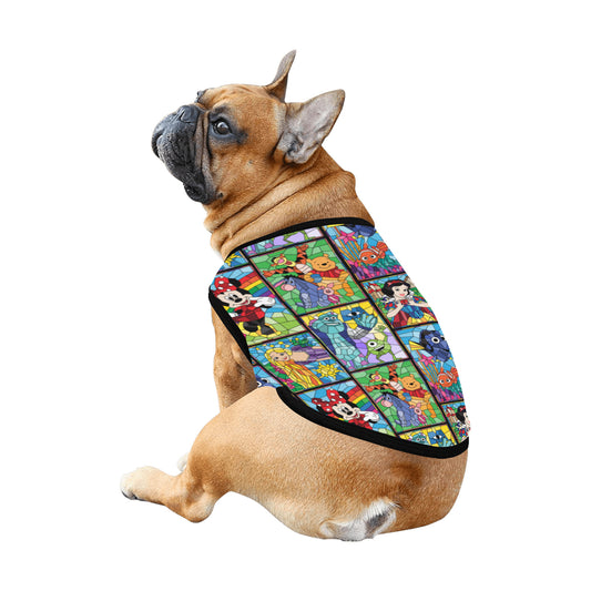 Stained Glass Characters Pet Tank Top