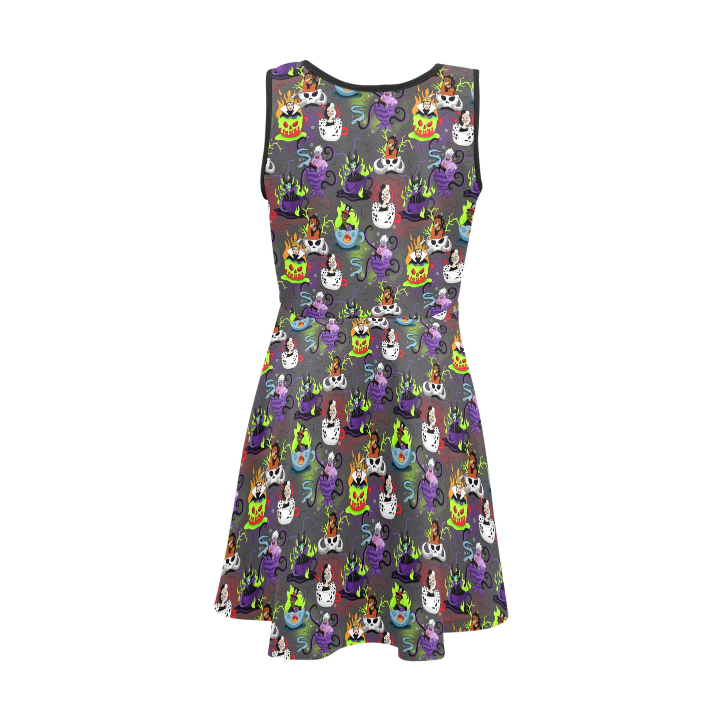 Villains Tea Cups Girls' Sleeveless Sundress