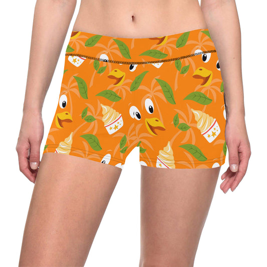 Orange Bird Women's Short Leggings