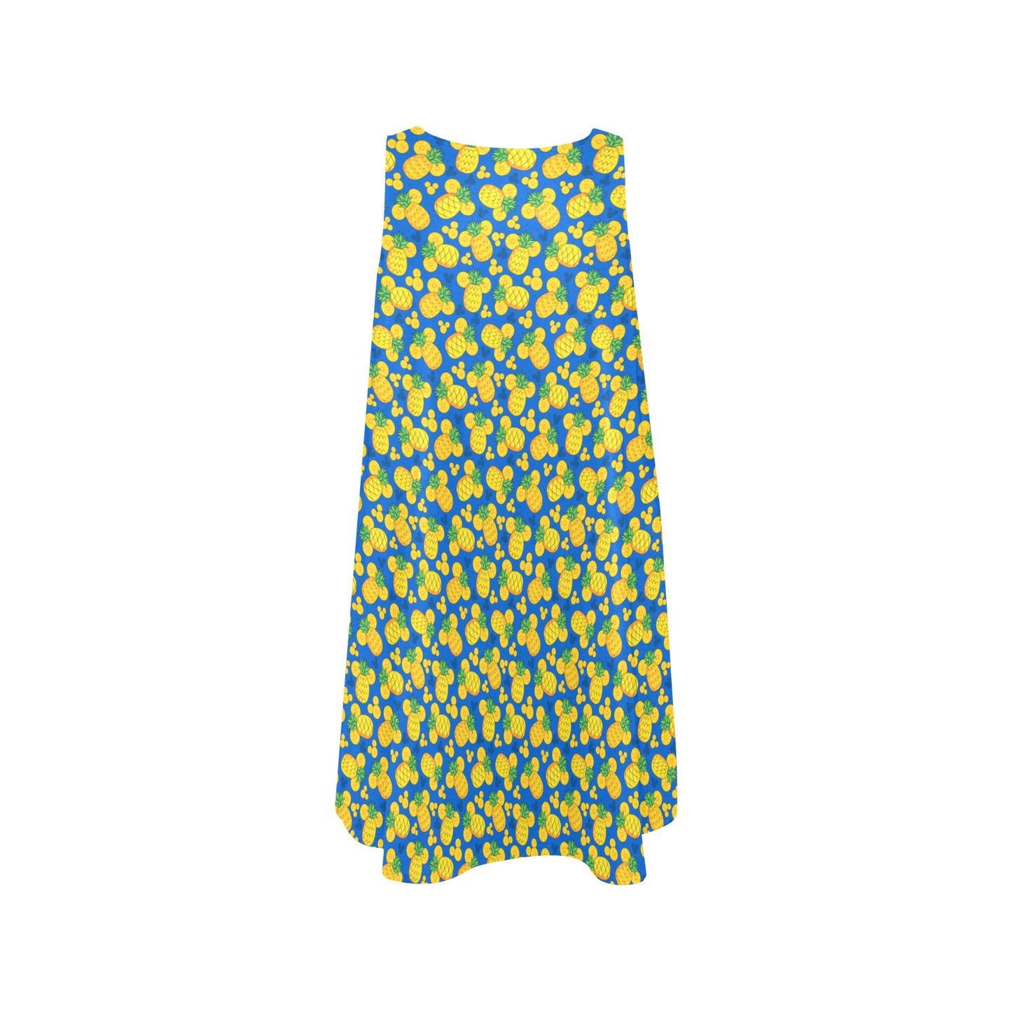 Magical Pineapple Sleeveless A-Line Pocket Dress