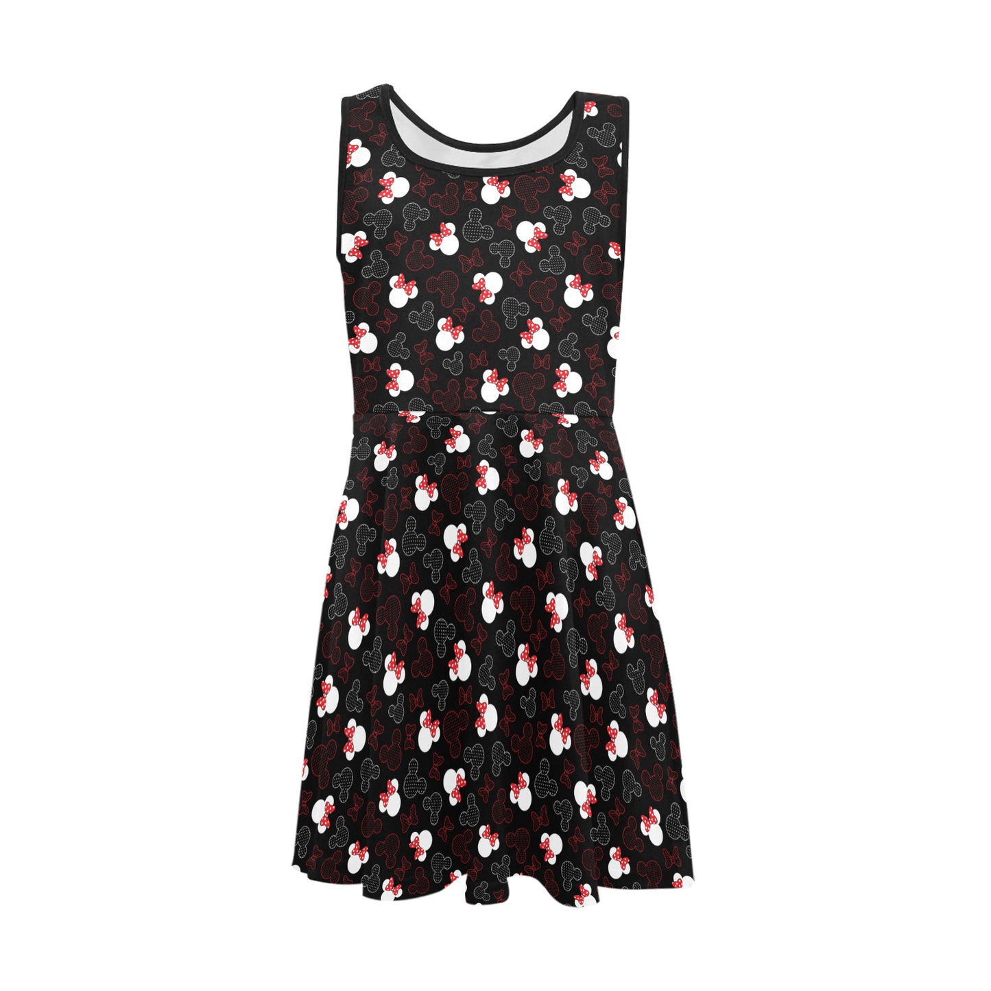 Mickey And Minnie Dots Girls' Sleeveless Sundress