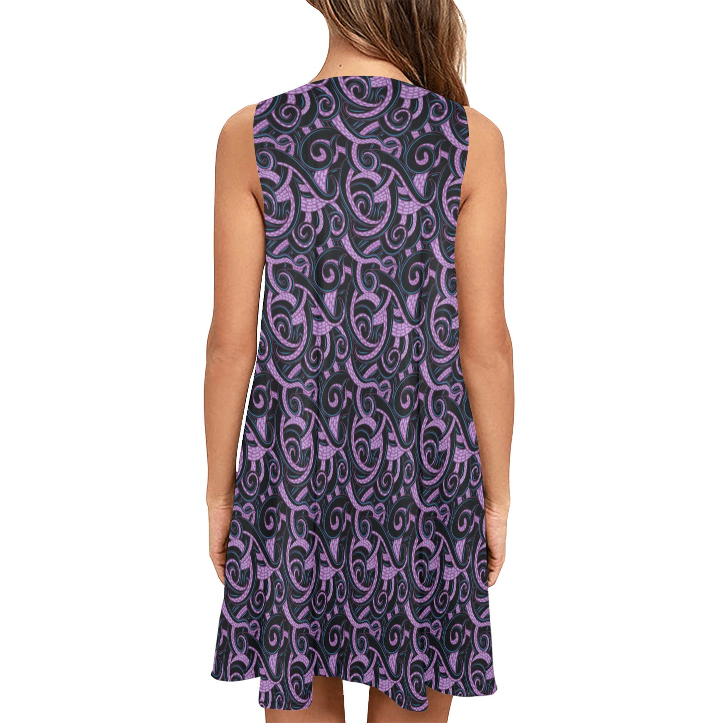 Ursula Tentacles Sleeveless A-Line Pocket Dress