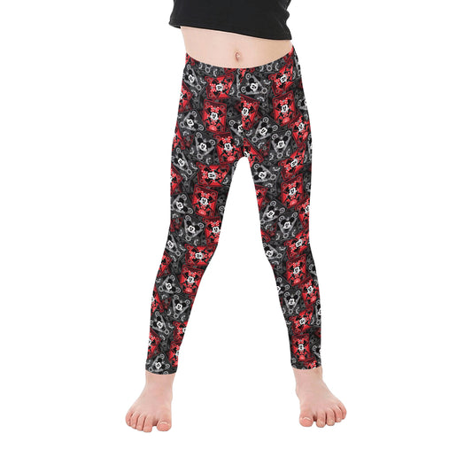 Steamboat Mickey And Minnie Cards Length Leggings